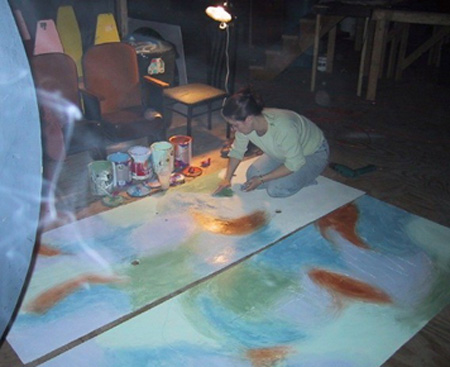 Cathy summoning her Muse - photo by Andrew Bedno