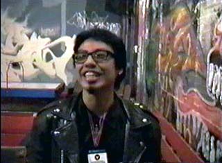 Mikel speaks about Charybdis 
- video image from an interview by Madeline Schwartz