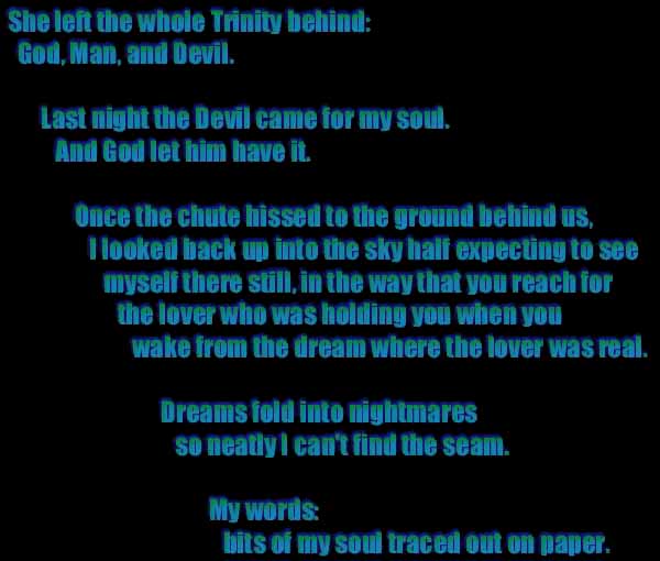 Word Waterfall by Regina Buccola